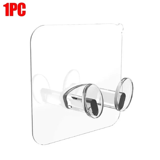20Pcs Punch-free Power Cord Storage Racks Transparent Wall Storage Hooks Self-Adhesive Kitchen Plug Wire Cord Cable Organizer Hooks