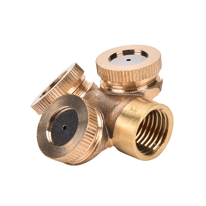 Moito Adjustable Brass Spray Misting Nozzle Garden Sprinklers Irrigation Fitting