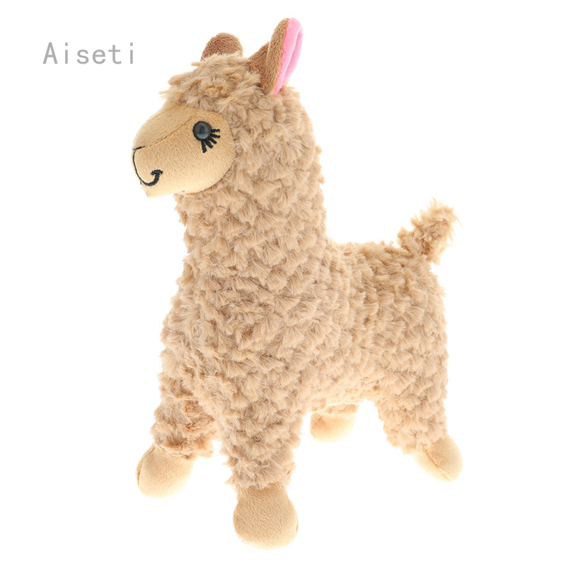 Aiseti Cute Alpaca Plush Toy 23cm Height Cream Llama Stuffed Animal Kids Doll Gift Lazada Ph