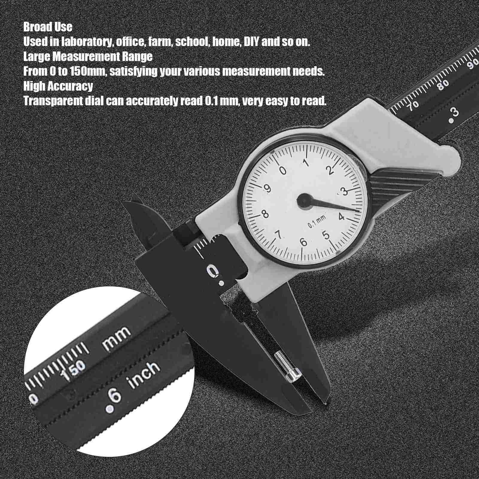 Calipers Easy Reading Dial Vernier Caliper for Home