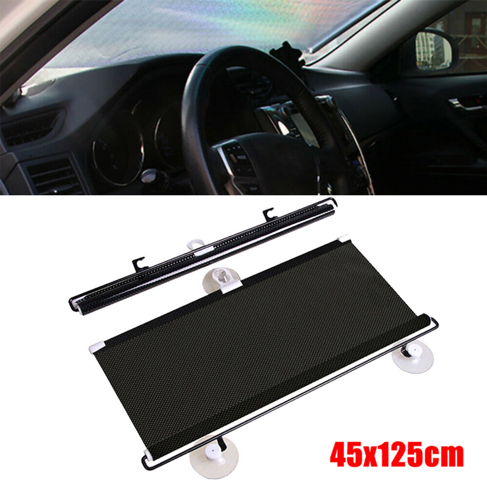 1*Universal Retractable Car Windshield Sun Shade Curtain/Anti-UV Block Sun Visor