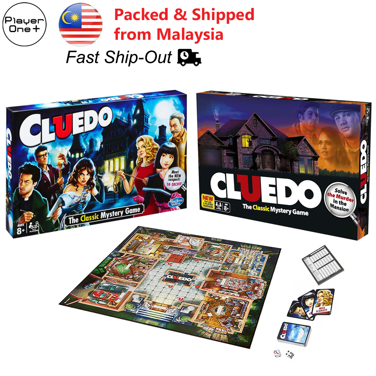 Cluedo The Classic Mystery Game Board Game Fun Family Party Games (English  Version) | Lazada