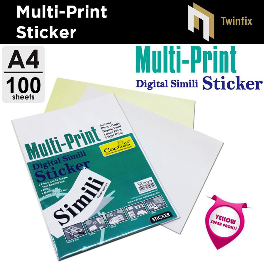print photos on sticker paper