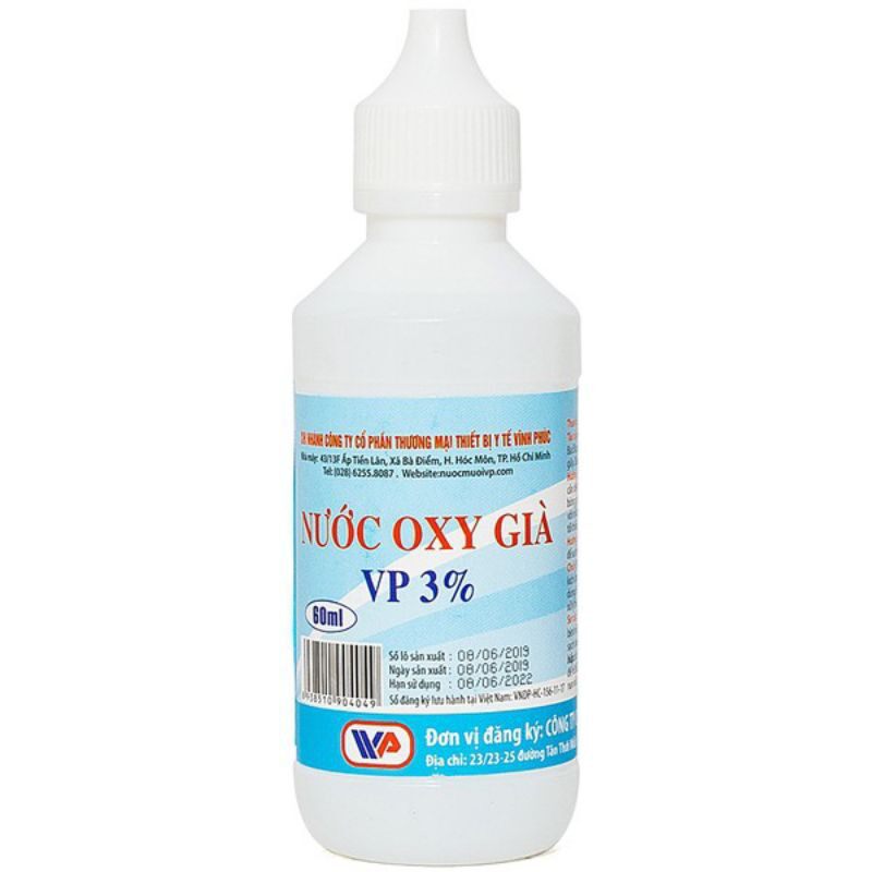 oxy già rửa vết thương