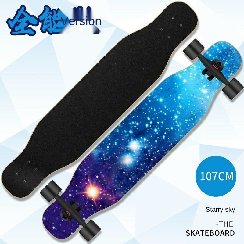 Giá bán Ván Trượt Ván Dài 110 Cm, Bàn Chải Chà Khiêu Vũ Cho Thanh Thiếu Niên Người Lớn Bé Trai Và Bé Gái Xe Trượt Patin Bốn Bánh Dành Cho Người Lớn Đường Phố