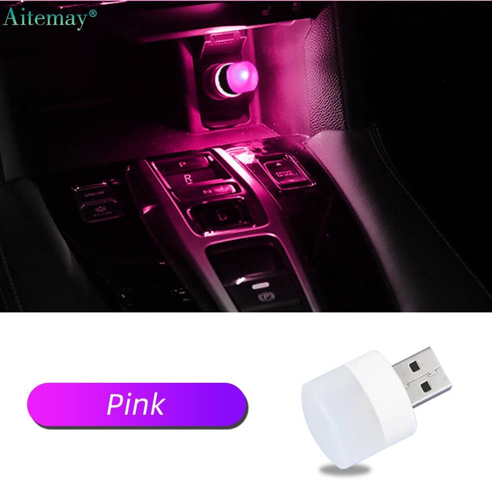 Aitemay car light mini portable led lamp 5v 1.2w super bright book light reading lamp for pc laptop notebook