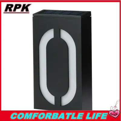 RPK【COD】【Free Shipping】Solar Power LED Number Sign Light House Hotel Door Address Digits Plate Plaque