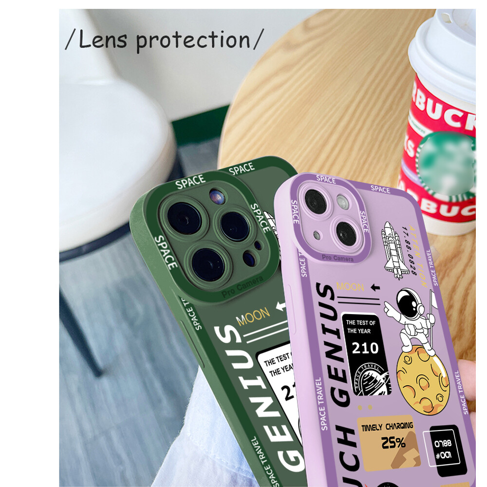 UCUC Case For Xiaomi Redmi Note 7 Note7 Pro Note 8 Pro redmi note8 Phone Case Cartoon Space Astronaut Soft Rubber Cellphone New Full Cover Camera Protection Shockproof Case