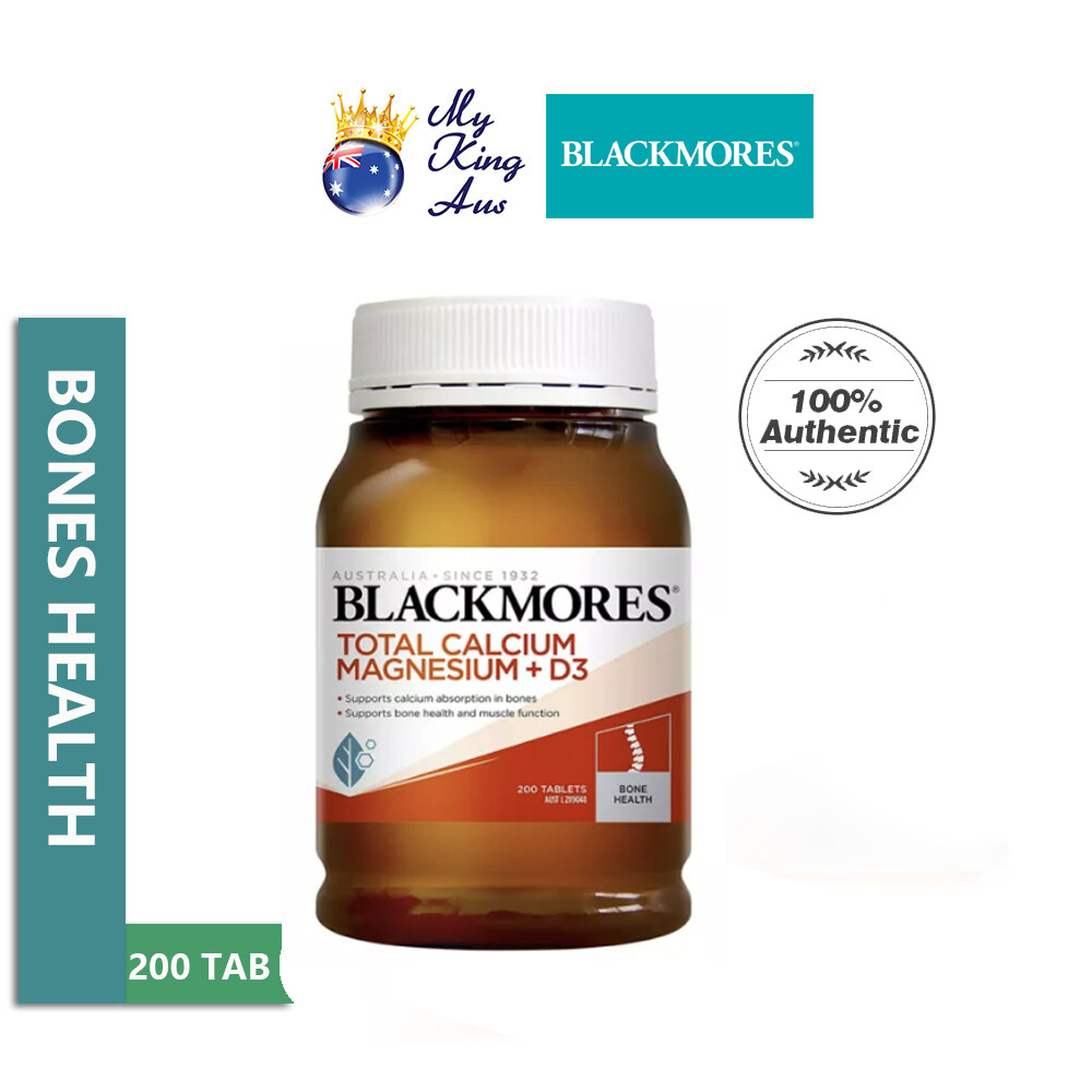 Blackmores Total Calcium & Magnesium + D3 200 Tablets [My King AUS ...