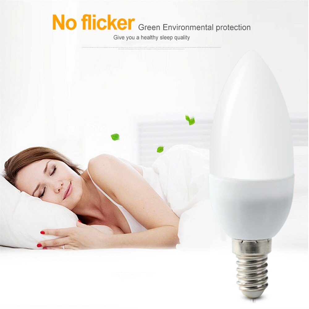 4Pcs LED Bulbs E12 E14 E27 3W Light Lamps Energy Saving For Home Office Decoration