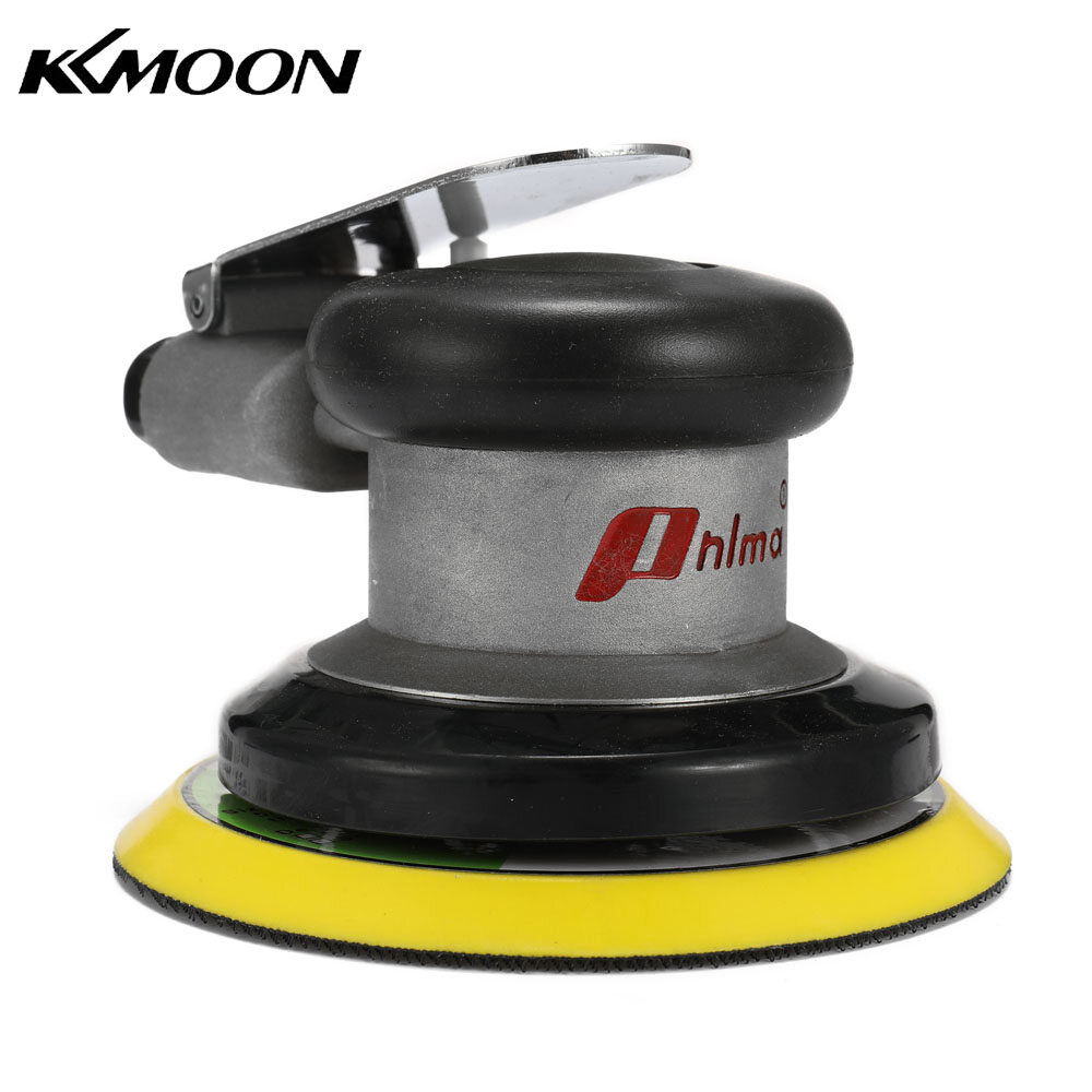 KKmoon Pneumatic Tools Polishing Machine 5 I-nch Round Polished Grinding Hand Tool Air Sander Sandpaper Random Orbital Grinder