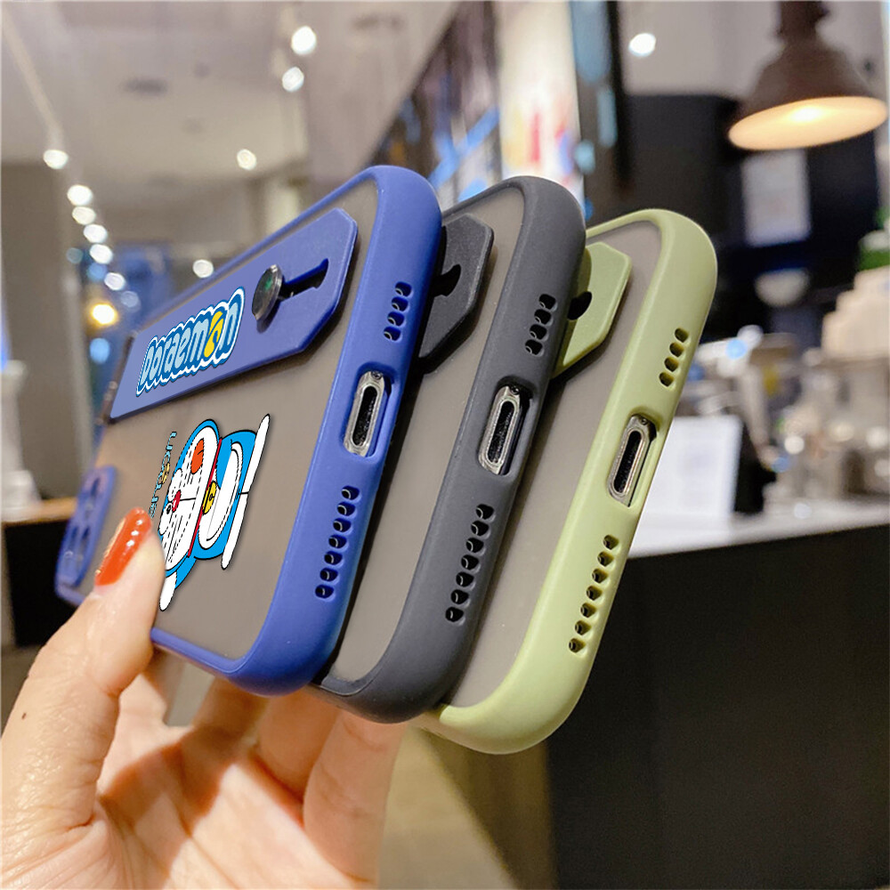 (With Wristband) Hontinga Casing Case For Xiaomi Redmi Note5 Note 5 Pro Case Shockproof Cartoon Doraemon Phone Case Soft Edge Full Lens Protection Camera Protector Back Cover Casing Hard Case For Boys For Grils