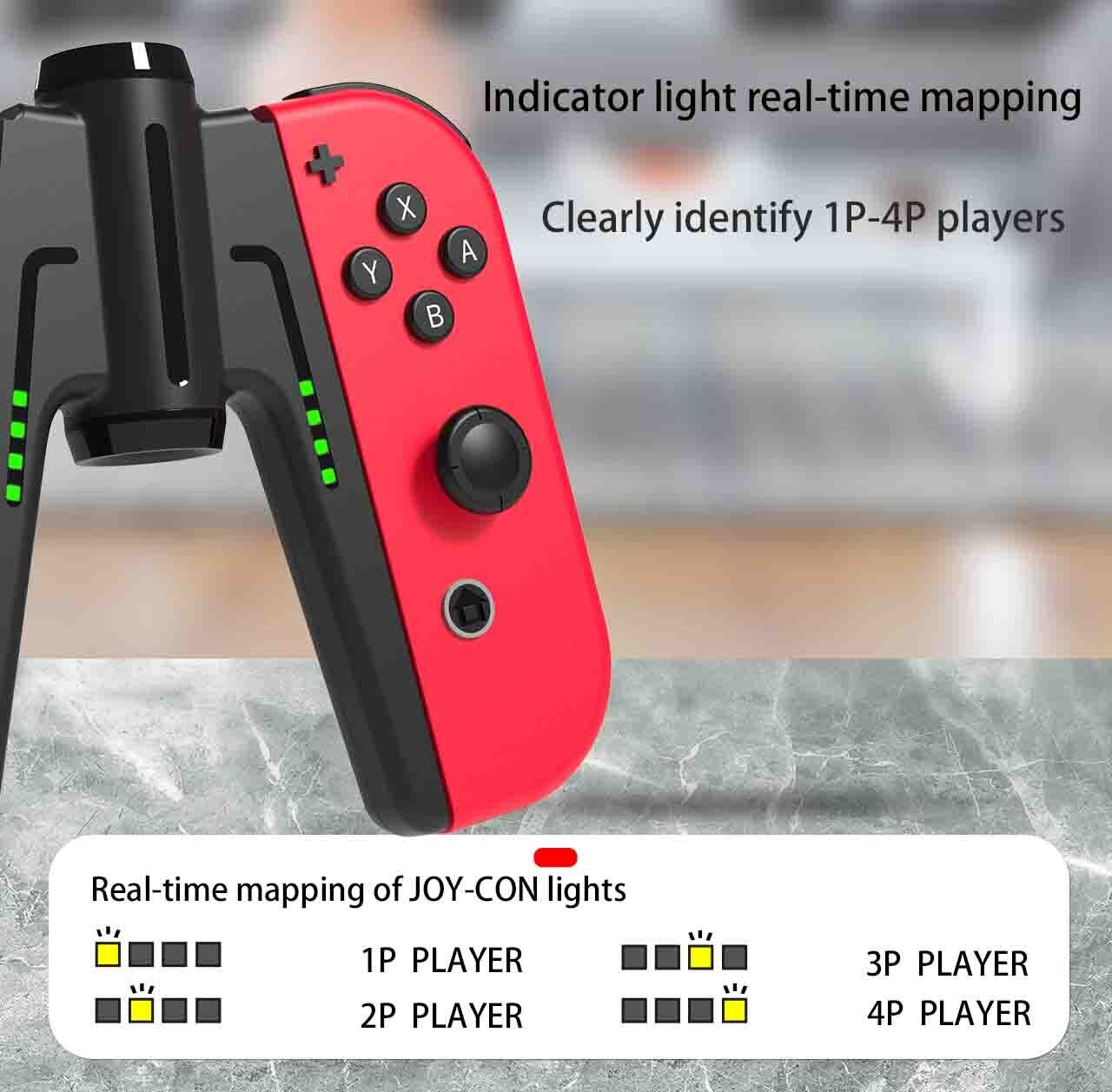 IINE Tay Cầm Sạc Joypad Đế Sạc Hình Cầu Tương Thích Nintendo Switch/Switch OLED Joycon