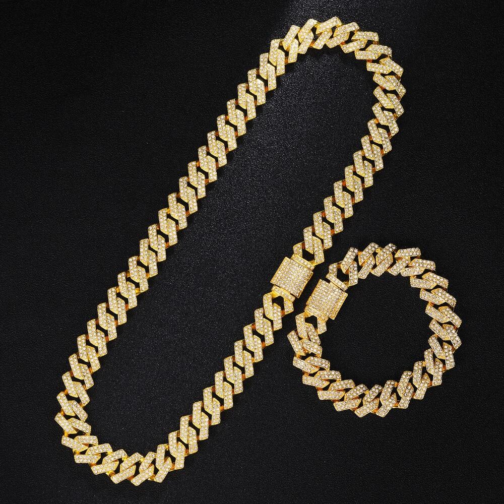 Chloe Crystal Cuban Chain Necklace main image 1