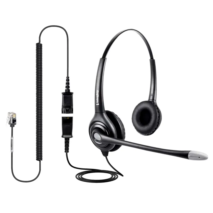 telephone and headset