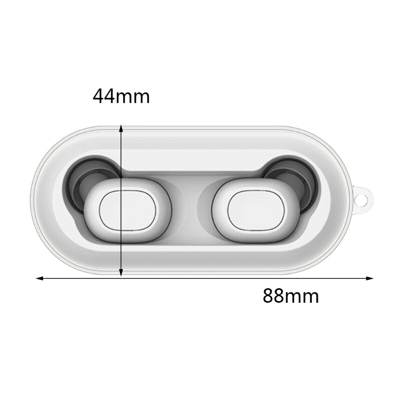Compatible with QCY T1C Earphone Protective Cover Lightweight Case Impact-resistant Sleeve Bluetooth-compatible