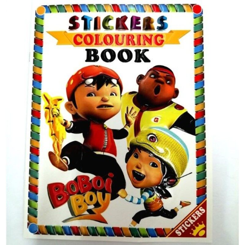 BOBOI BOY STICKER COLOURING 📚 Malaysia