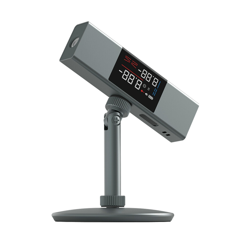 Smart Sensor AtuMan DUKA LI1 Digital Angle Finder Laser Protractor Rechargeable Level and Bevel Gauge Inclinometer 360° Cast/Dual LED Screen/Unilateral Laser Line