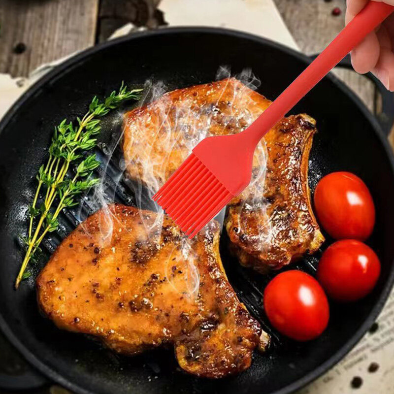 Houseeker 5Pcs Silicone Kitchen Utensils Multifunction Shovel Spatula Eggbeater Scraper Brush Set Non-Stick Cooking Cake Baking Tools