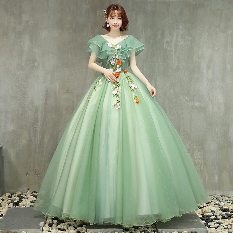 Shop Green Debut Gown Online with Best Discounts and Low Prices | Lazada  Philippines