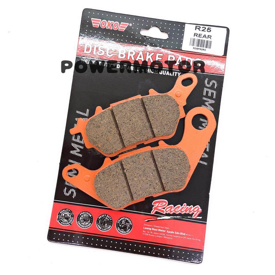 🔥Ready Stock ️ OKO Semi Metal Disc Brake Pad Front Rear LC135 LC 5S Y15ZR Y15 Wave110 W110 RS150