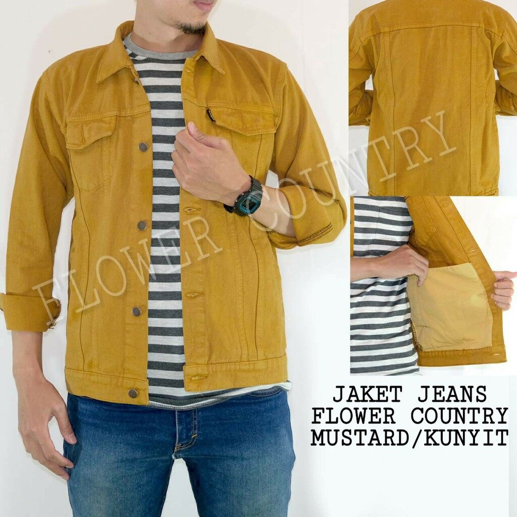 denim shirt yellow