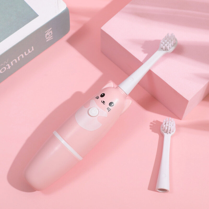 L2019 Sonic Children's Electric Toothbrush Kids Dental Health Small Brush Head Soft Bristles Battery version Children 3+ years