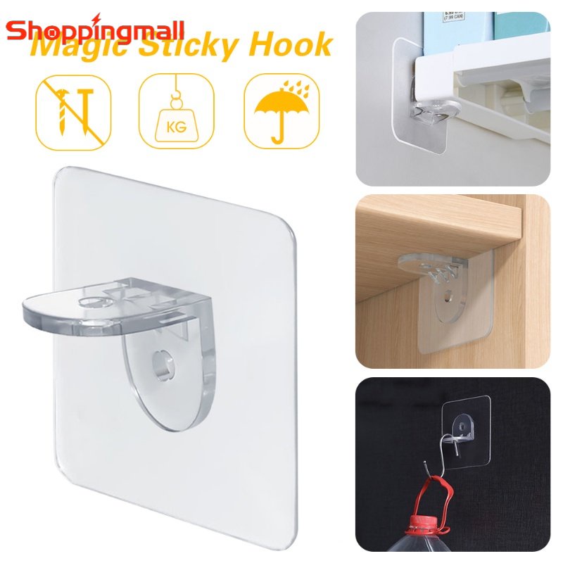 [Đang bán] Móc đa năng móc móc treo tường cửa tự dính chắc móc hút tải nặng Giá Hút cốc Phụ Kiện Móc gắn tường cửa phòng tắm nhà bếp