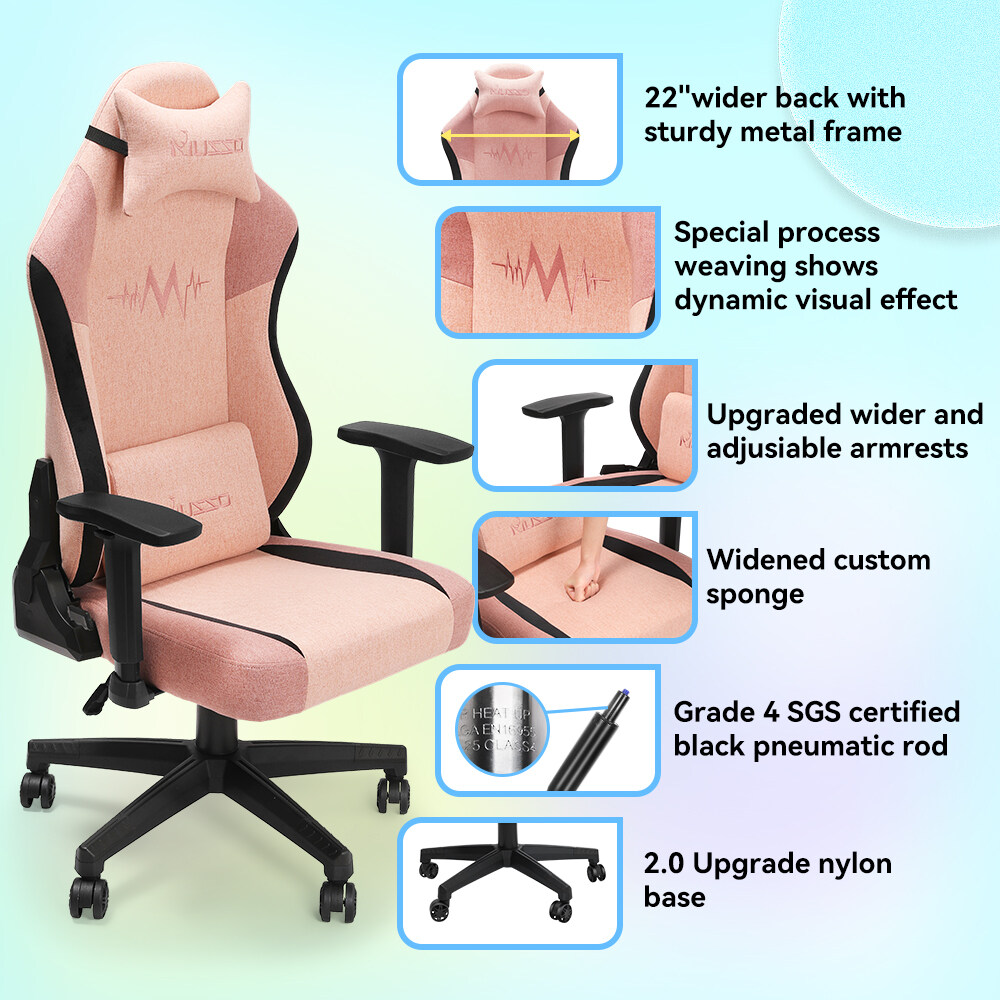 Acmate pink gaming discount chair