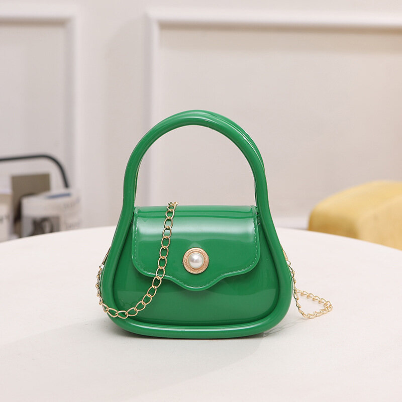 C&K Korean version candy color jelly bag handbag versatile lipstick bag ladies shoulder jelly bag