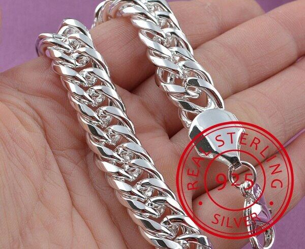 Khuyến mãi vòng tay dây chuyền nữ bằng bạc thật 100% 925, bán sỉ trang sức nam thời trang vòng tay bạc cho nam