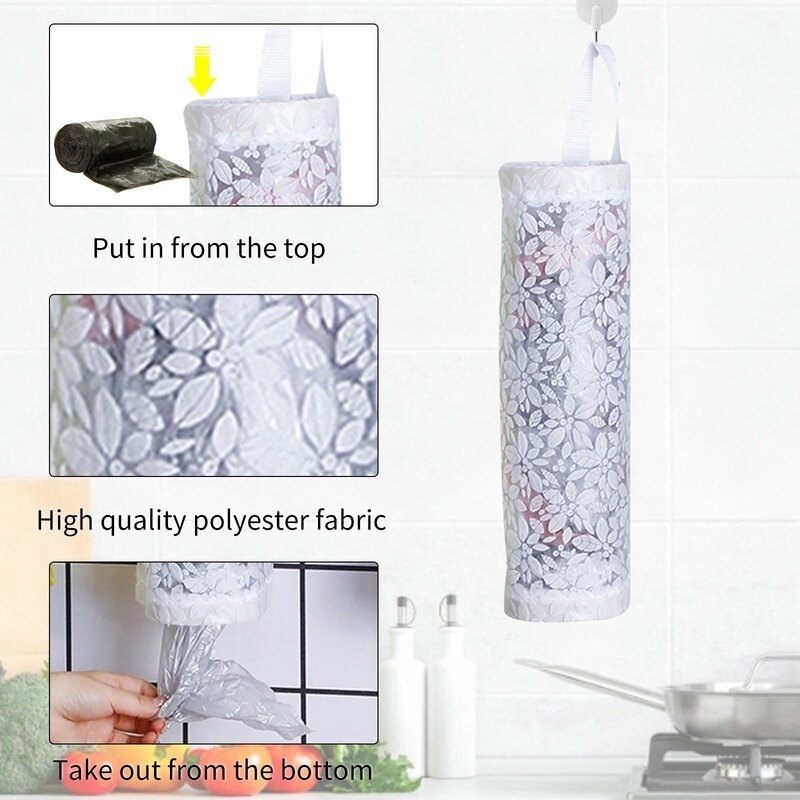 Túi đựng rác tiện lợi lưu trữ túi treo nhà bếp đẹp và bền treo tường túi đựng rác tiện lợi Dispenser Túi đựng tạp phẩm