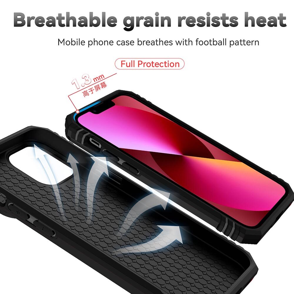 For iPhone 13 Pro Max 6.7 Phone Case,For iPhone 13 6.1/iPhone 13 Pro 6.1 Cases,Sergeant Push Window Protection Camera Armor Ring Bracket Back Cover For iPhone 13 Mimi 5.4