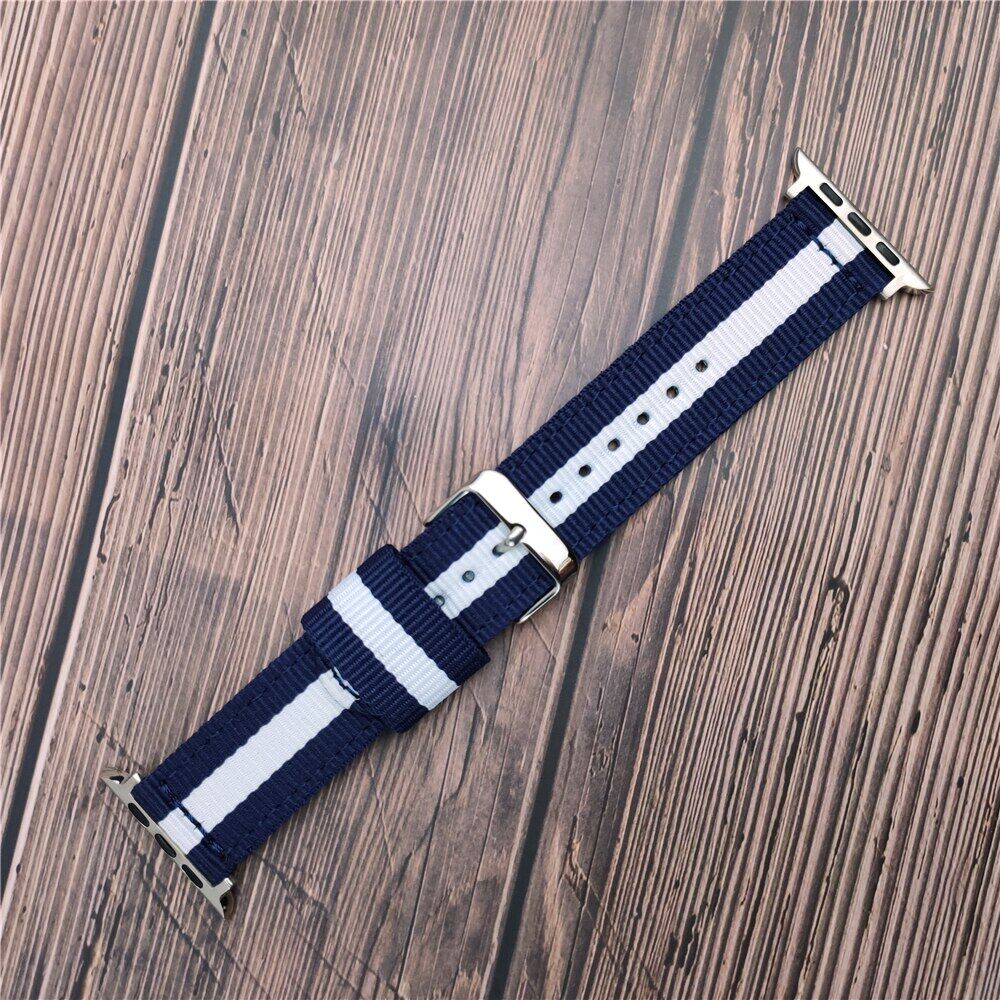 strap for Apple Watch Series 7 6 SE Band 5 41mm 40mm 44mm 45mm Nylon Replacement watchbands for i Watch 3 38mm 42mm Woven Fabric Bracelet