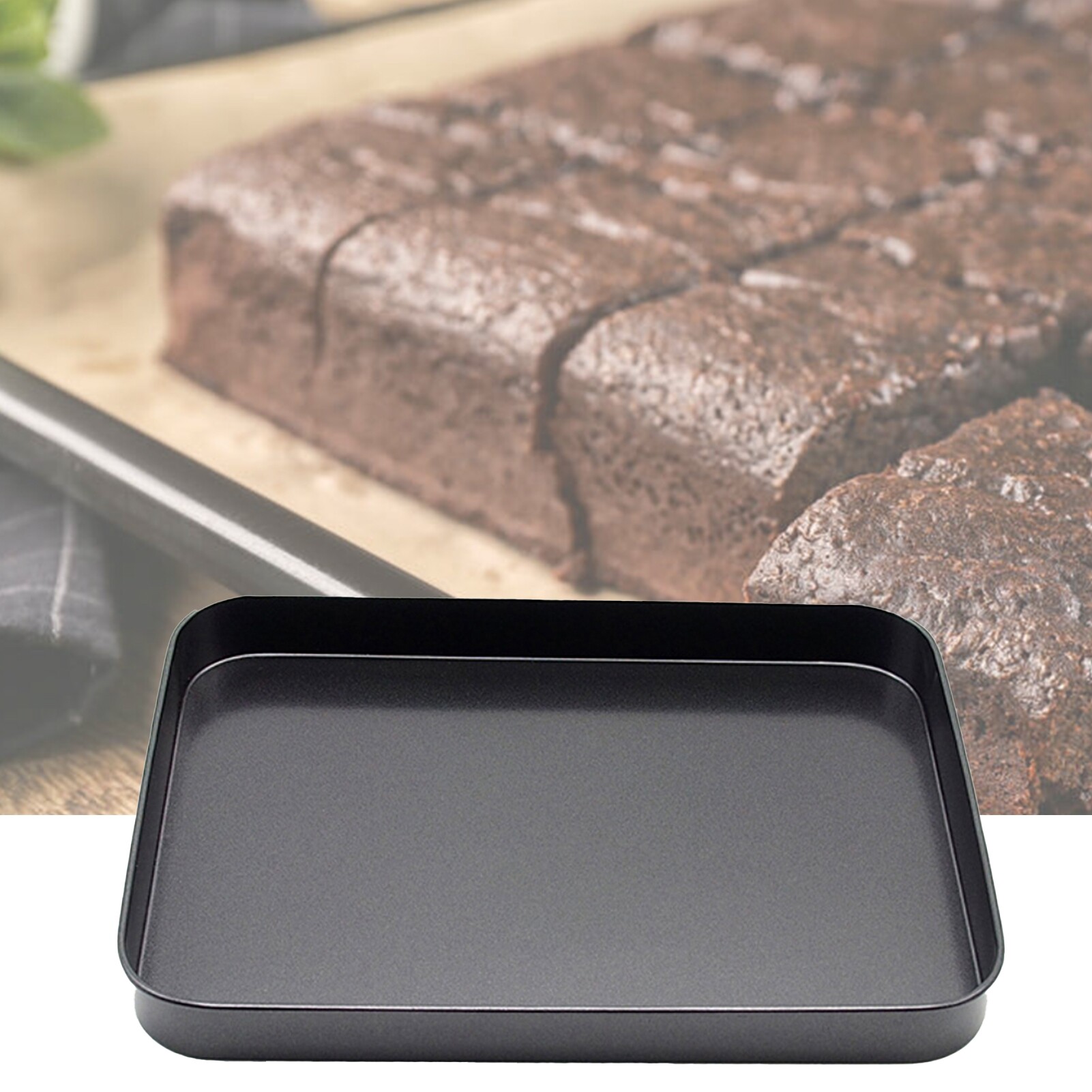 Baking Pan Stylish Non-stick High Carbon Steel Rectangular Carbon Steel Bread Baking Tray for Baking Pies Cakes Bread