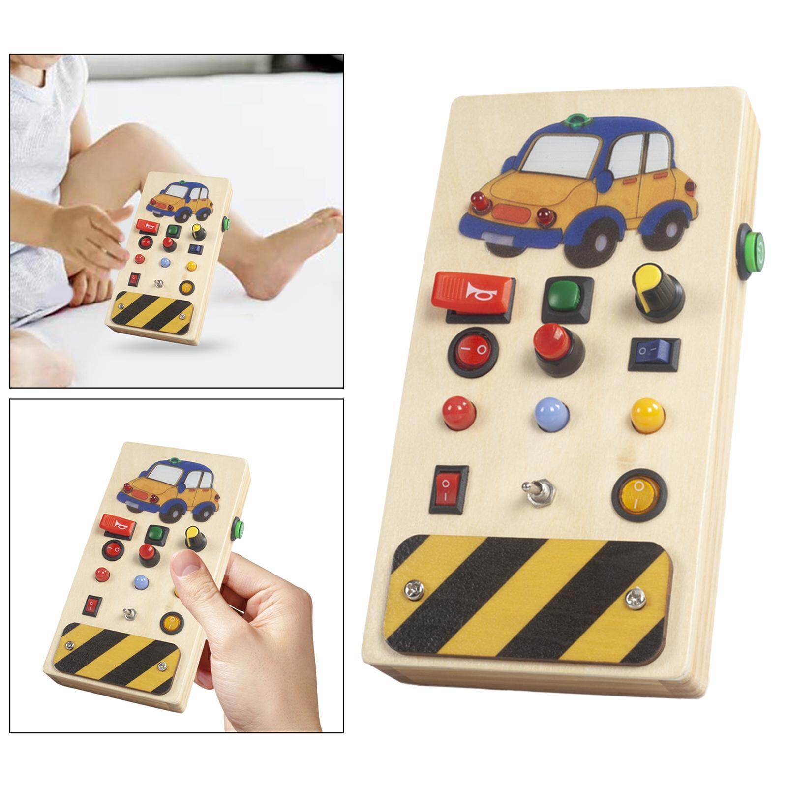 Gamchiano Lights Switch Busy Board Toys with Buttons Kids Toy Activity Sensory Board
