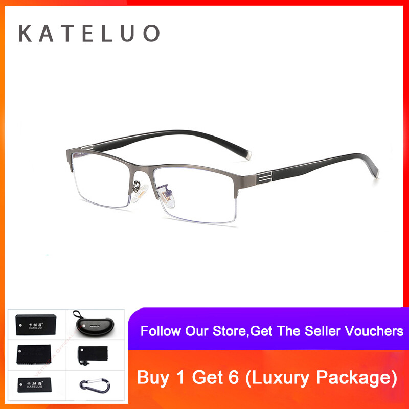 Kateluo men anti blue laser fatigue radiation eyeglasses computer glasses male eyewear 2806 frame