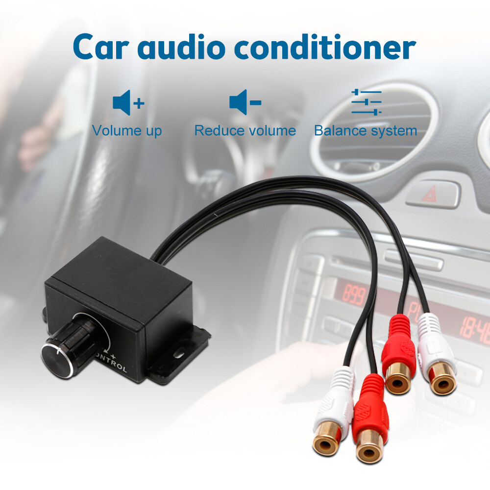 Car Power Amplifier Audio Regulator RCA Gain Level Volume Control