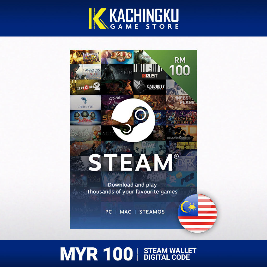 Steam Wallet Code MALAYSIA / MY - RM5 RM8 RM10 RM16 RM20 RM24 RM50 RM80 ...