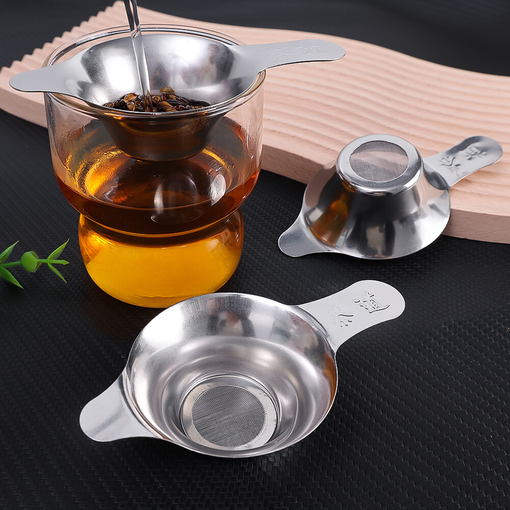 Thép Không Gỉ bộ lọc trà Tái Sử Dụng màng mịn Trà cà phê Lọc Phễu Infusers Nhà Bếp Trà Làm Phụ Kiện