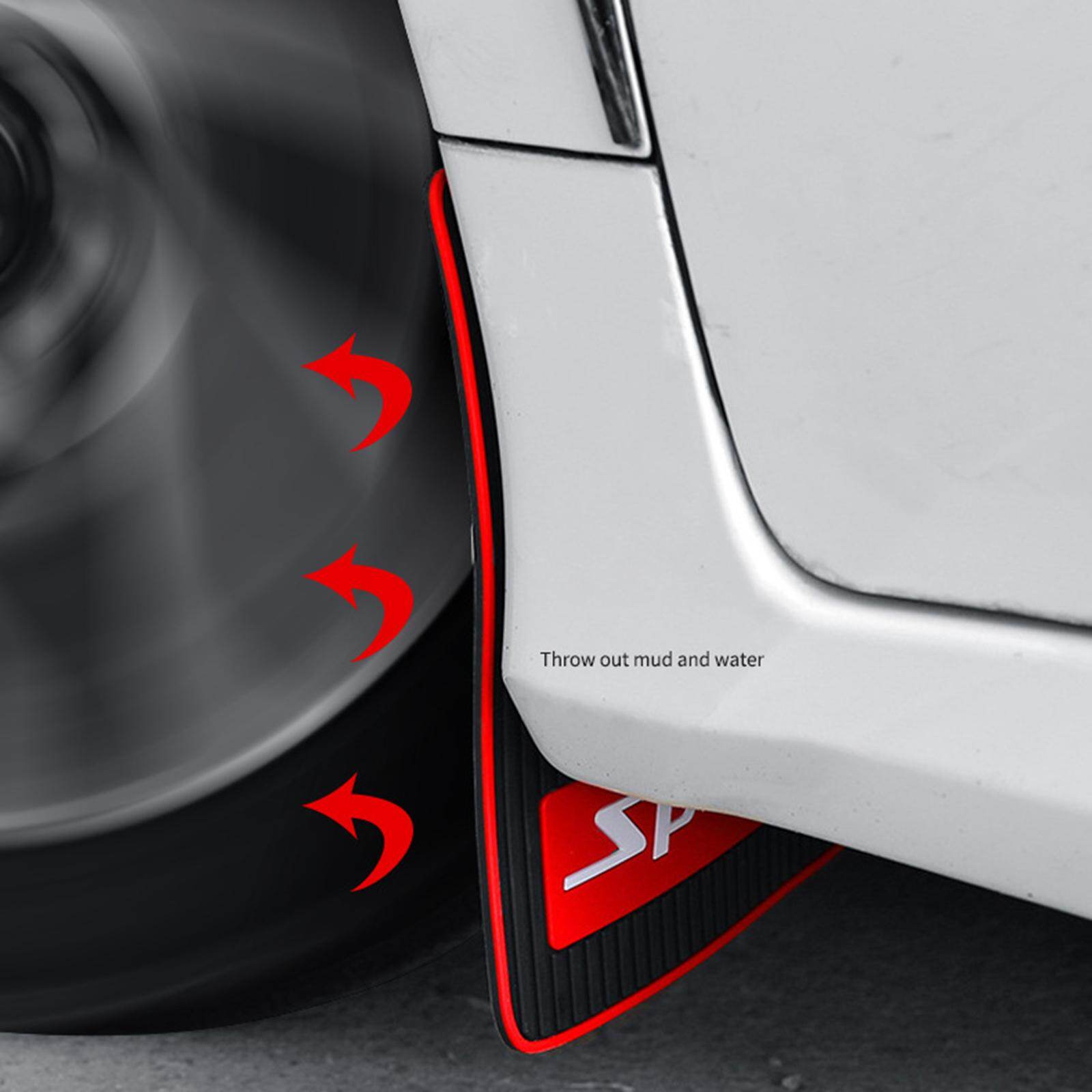 Blesiya Automotive Exterior Accessories Mud Flaps 4Pcs