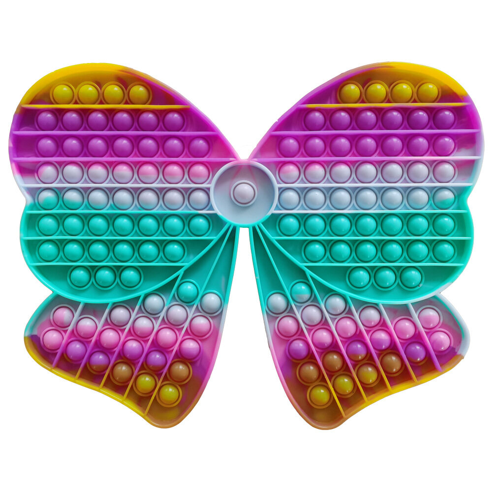 30CM jumbo Butterfly Bear pop it fidget toy big size rainbow cheap square full set box Push Pop Pop Sensory Stress Relief Special Needs Silent Classroom for tiktok