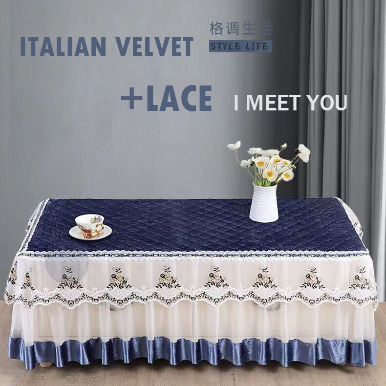 Tea table full package thickened tablecloth non slip tea table cover rectangular tea table mat living room tea table tablecloth TV cabinet cover