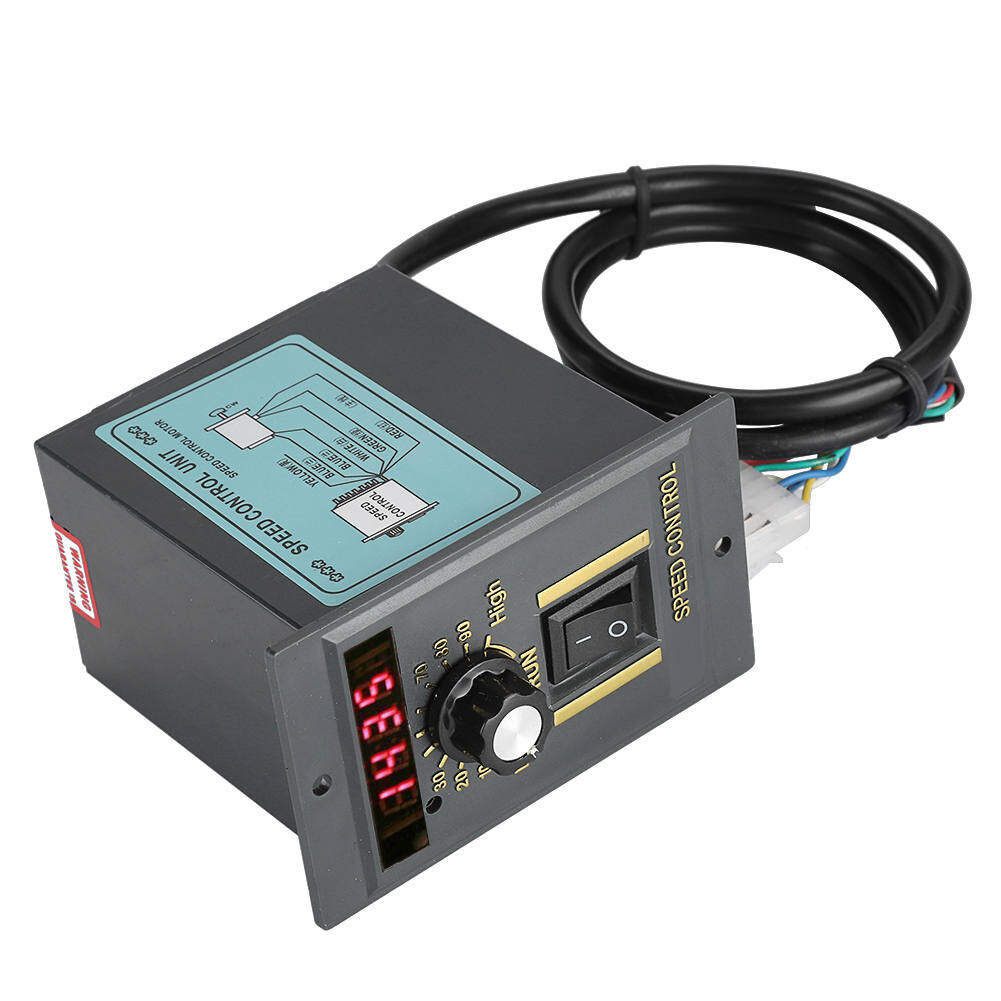 AC 220V 50Hz 15-400W Digital Adjustable Stepless Motor Motor Speed Controller Speed Controller 0-1450rpm