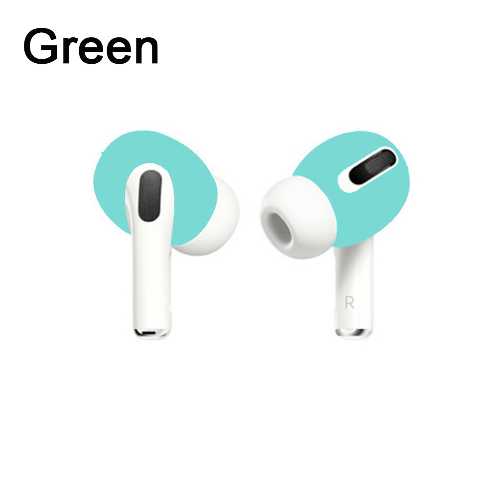 2pcs Silicone Ear Cap Earmuffs Silicone Earphone Case Cover For Airpods Pro Soft Ultra Thin Earphone Tips Anti Slip Earbud For Apple AirPods Pro