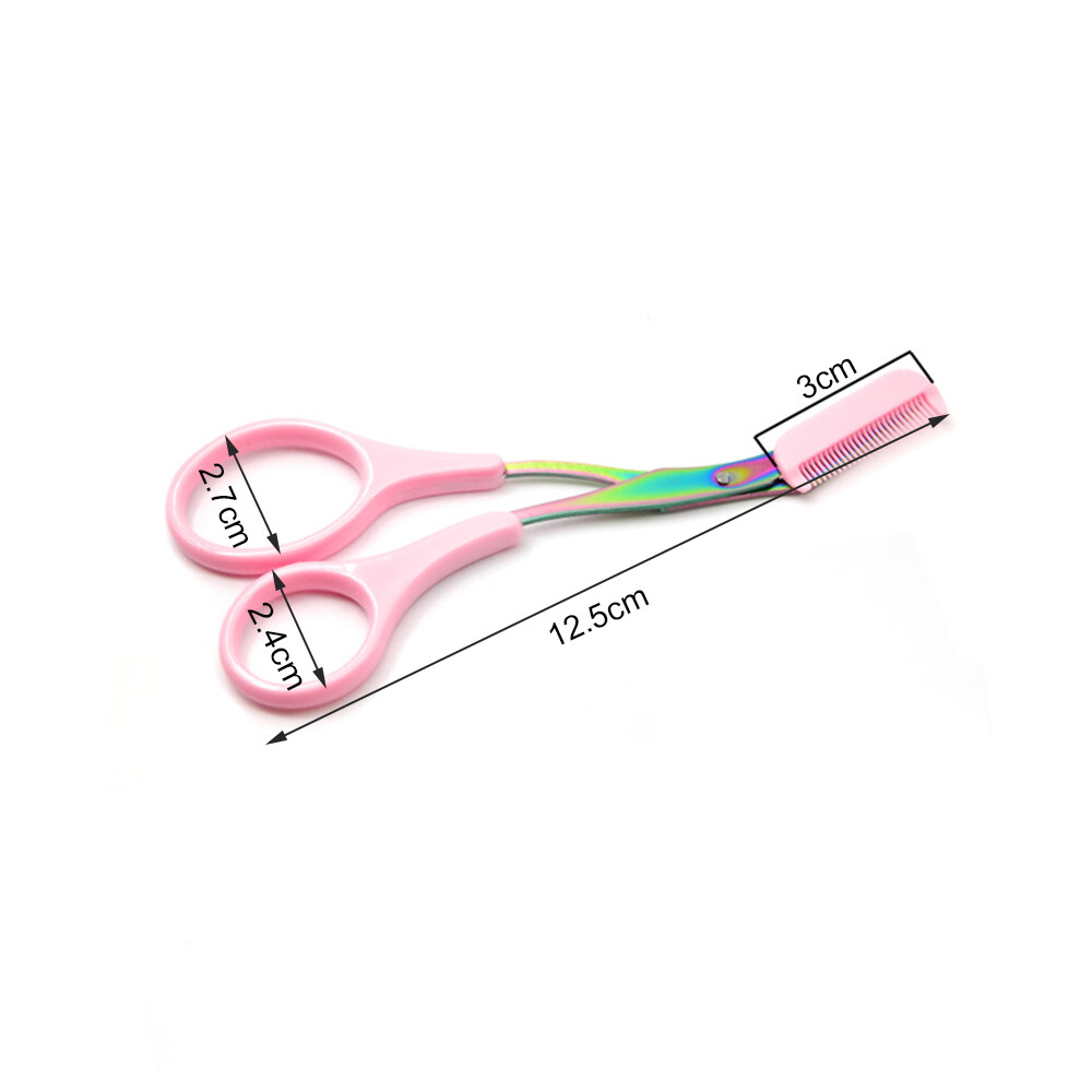 Eyebrow Trimmer Eyelash Scissors Eyebrow Razor Grooming Comb Makeup Tool