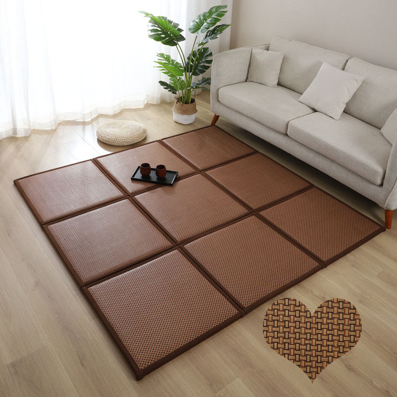 Japanese Style Rattan Mat Tatami Summer Carpet Home Living Room Bedroom Floor Mat Children Baby Crawling Mat Homestay Hotel Carpet Rug Living Room Home Decor Tatami Anti Slip floor mat/Tatami Carpet/Karpet