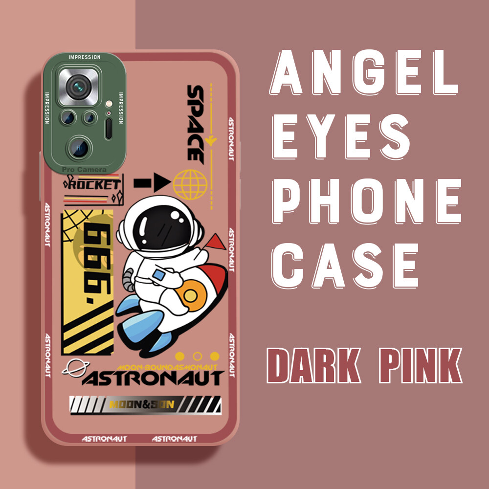 Jizetin Phone Casing For Redmi Note 11 Note 11 Pro Note 11 Pro 5G Note 11S Note 10 Note 10 5G Note 10 Pro Note 10S Cute Cartoon Space Astronaut Soft Rubber Cellphone Casing New Full Lens Camera Protect Shockproof Case