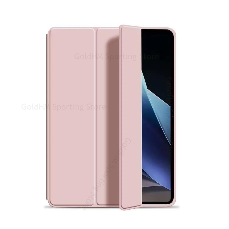 For vivo iqoo pad skin feel silicone smart flip case for vivo iqoo pad 2 third-fold auto wake up sleep tablet book stand cover