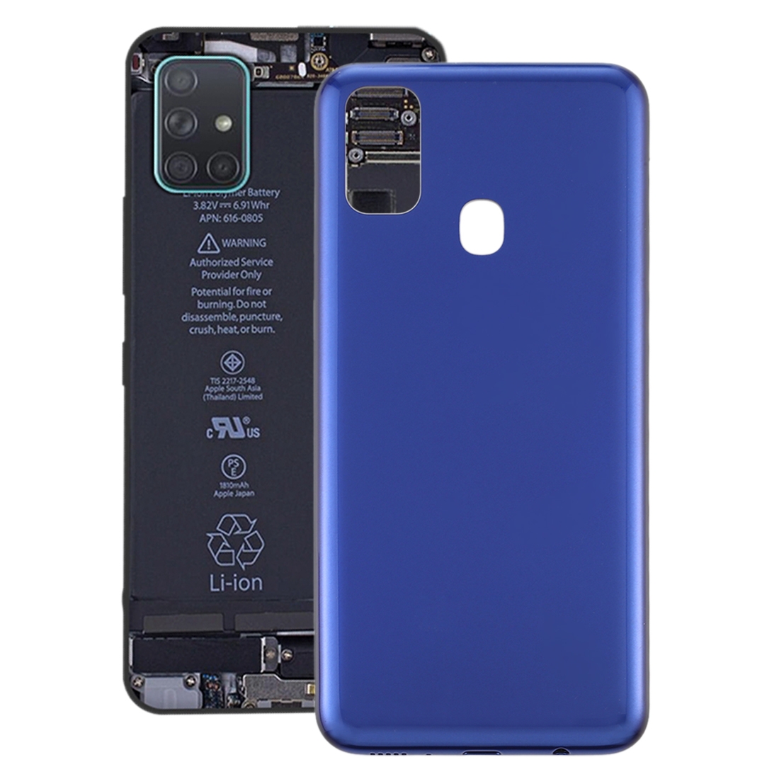 For Samsung Galaxy M21 Back Cover (Black)